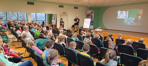  Spotkanie edukacyjne dla dzieci z Przedszkola Miejskiego nr 8 oraz 9 w Będzinie